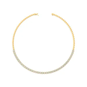 Bezeled Heart Diamond Choker