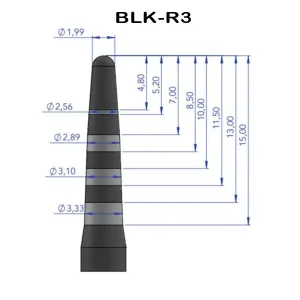 Black Ruby Osteotome R3 Straight Single Pack for Magnetic Mallet