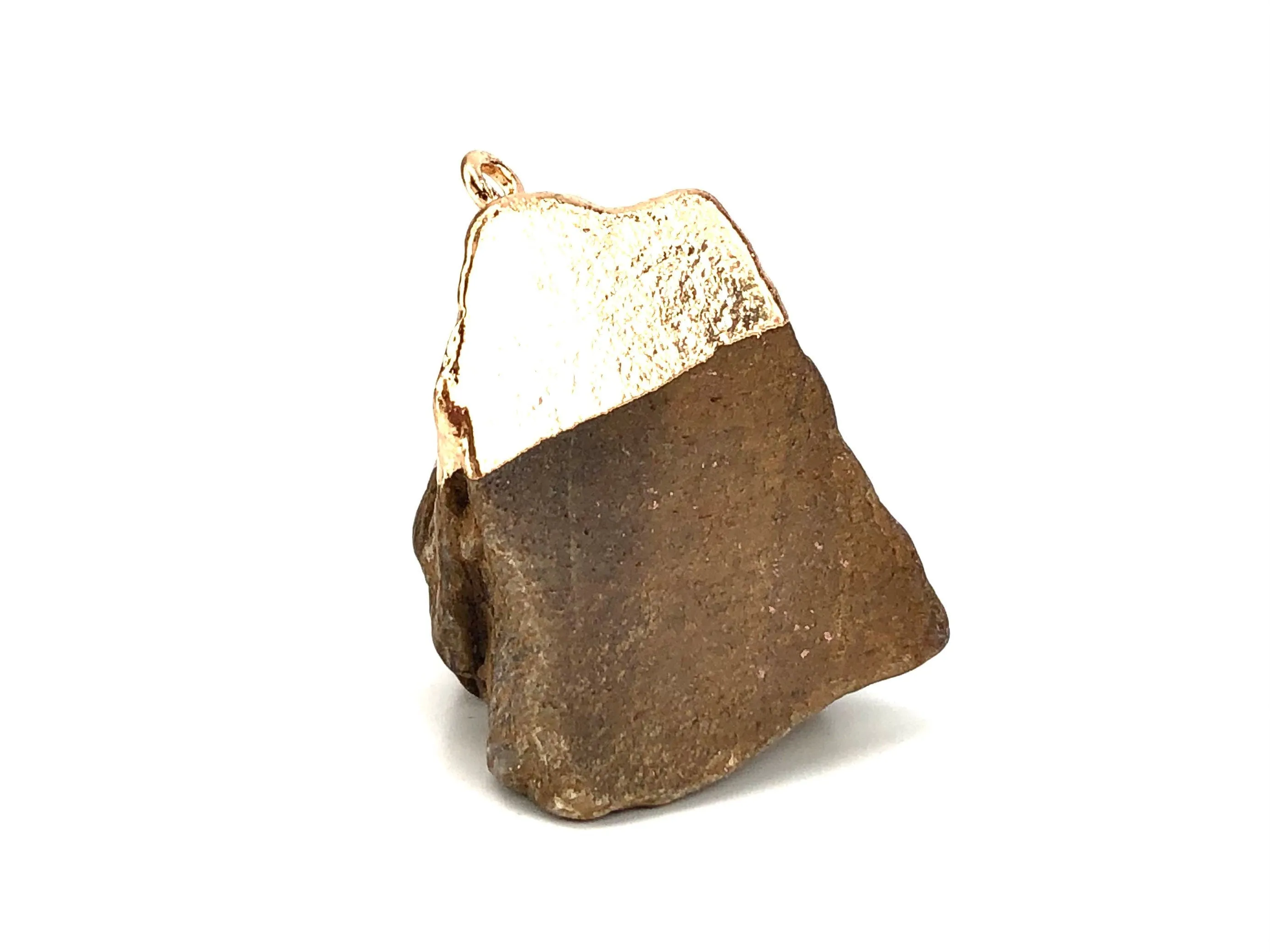 Brown Quartz W/Gold Plating Sku#Q09-7