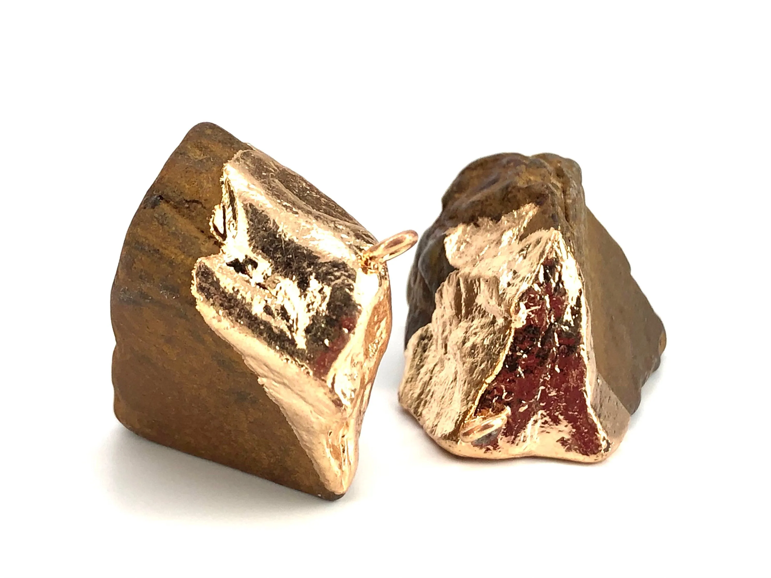 Brown Quartz W/Gold Plating Sku#Q09-7