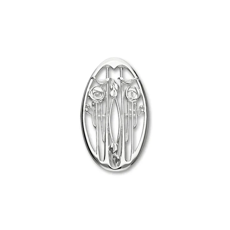 Charles Rennie Mackintosh Sterling Silver Brooch - B343