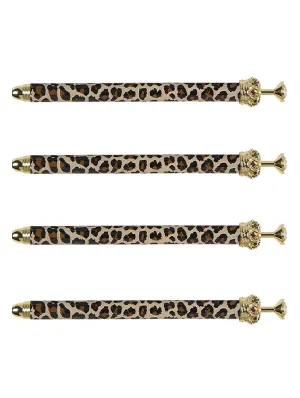 Cheetah Rhinestone Crown Pen