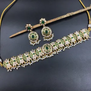 Choker Jadau Necklace Set 5630-65