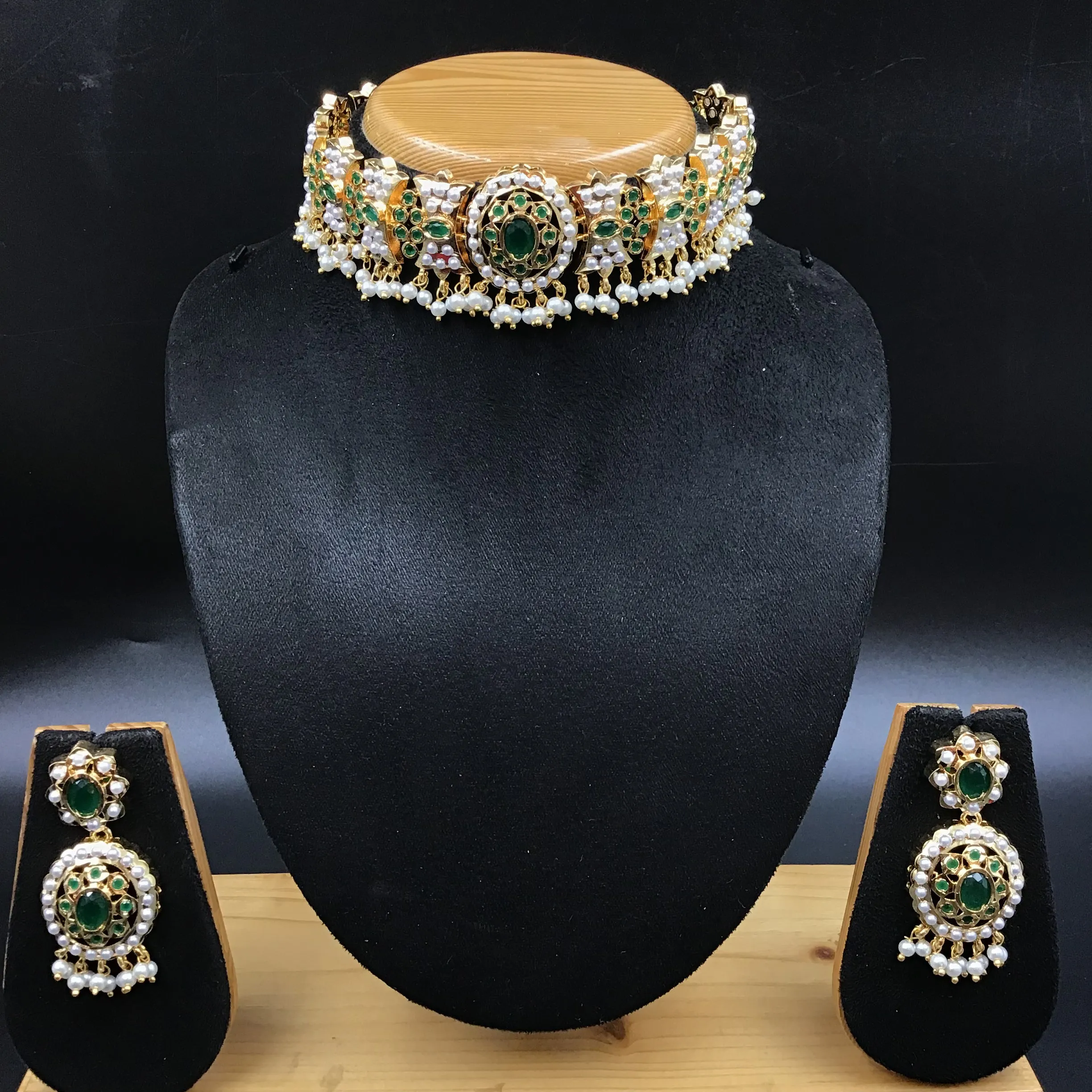 Choker Jadau Necklace Set 5630-65