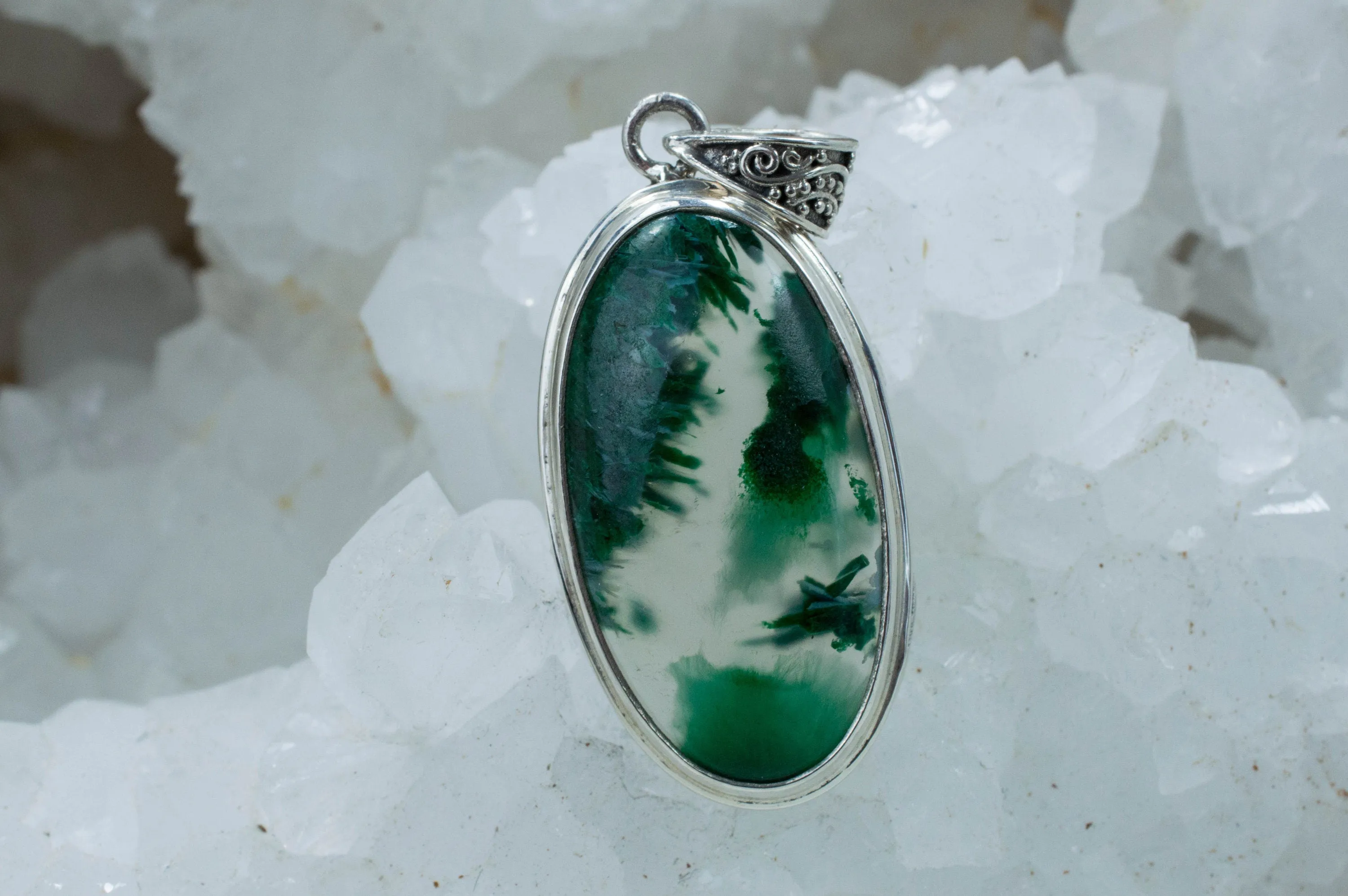Chrysocolla and Malachite Pendant; Genuine Untreated Australia Chrysocolla
