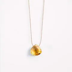Citrine Fine Cord Necklace