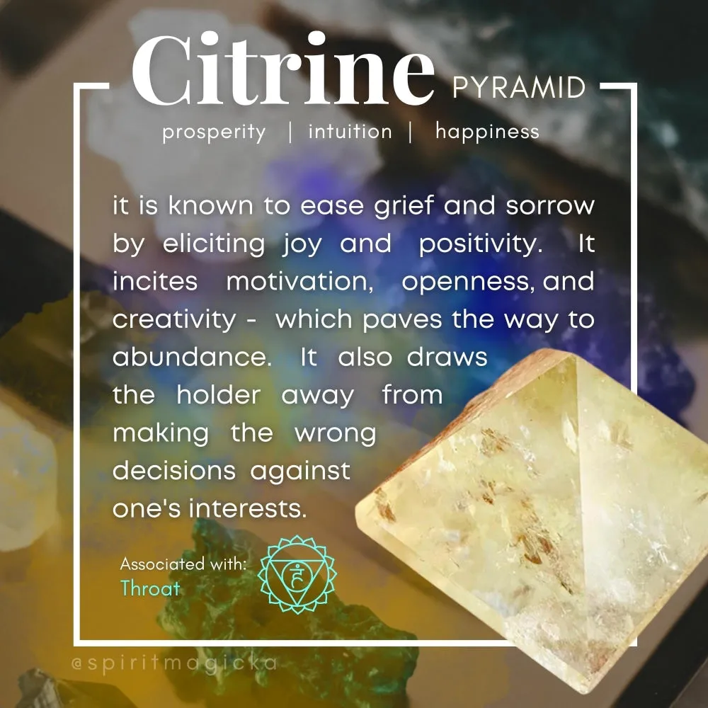 Citrine Pyramid - Small