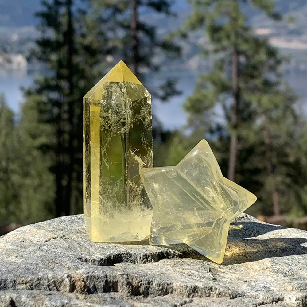 Citrine Star   Point Abundance Set