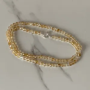 Citrine Sterling Silver Necklace