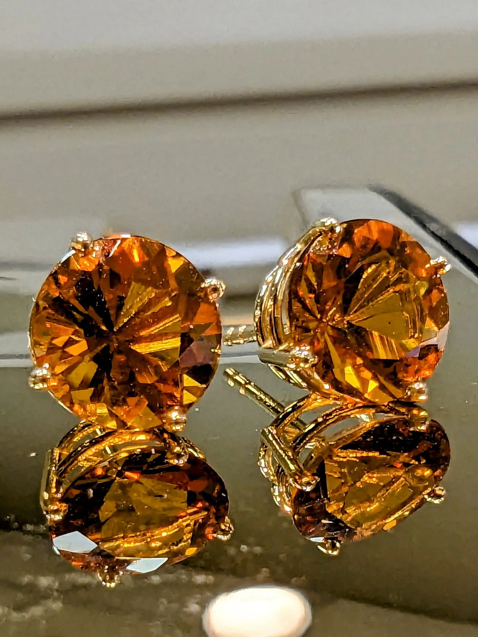 Citrine Studs