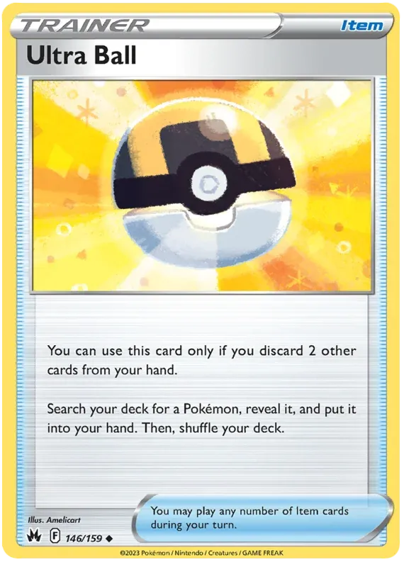 [Collector Troves] Pokemon Sword & Shield Crown Zenith Trainer Ultra Ball Card