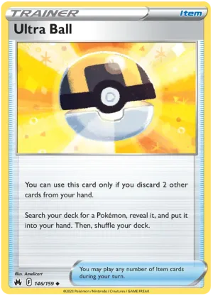 [Collector Troves] Pokemon Sword & Shield Crown Zenith Trainer Ultra Ball Card