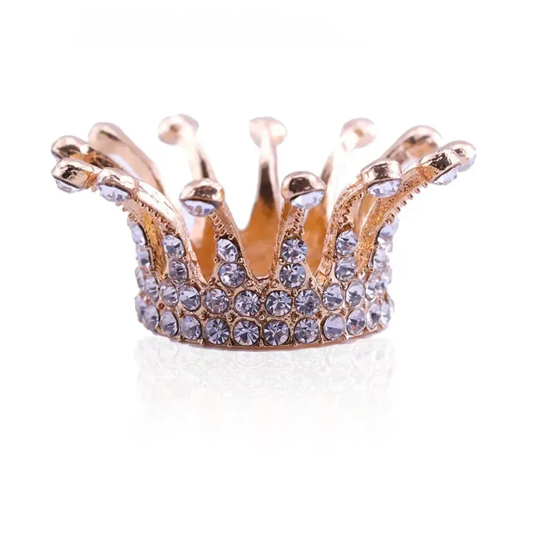 Crown Shaped Retro Manicure Brush Holder
