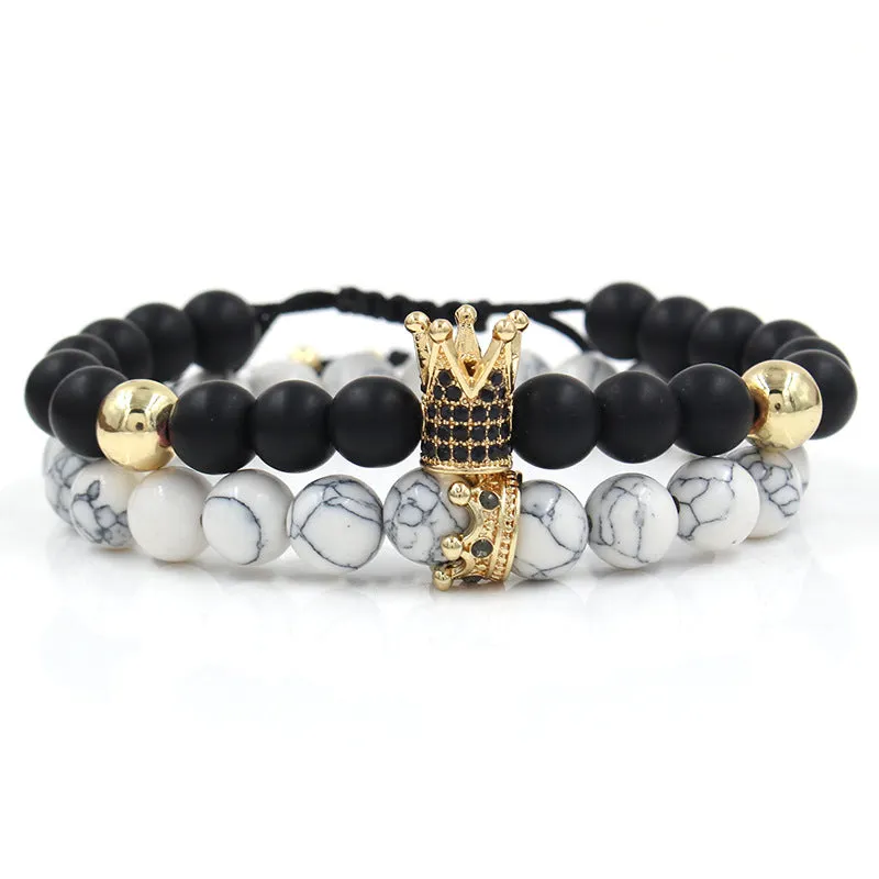Crown white pine crown bracelet