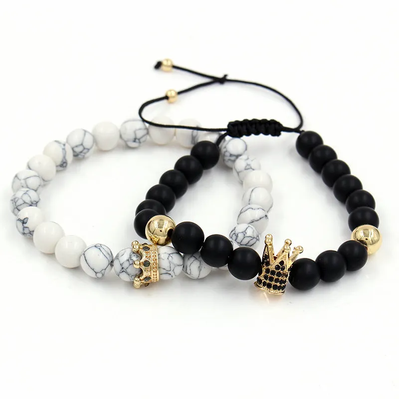 Crown white pine crown bracelet