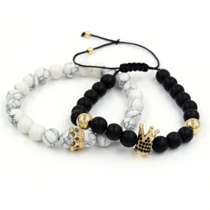 Crown white pine crown bracelet