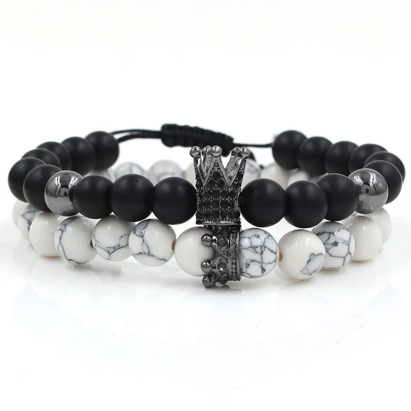 Crown white pine crown bracelet