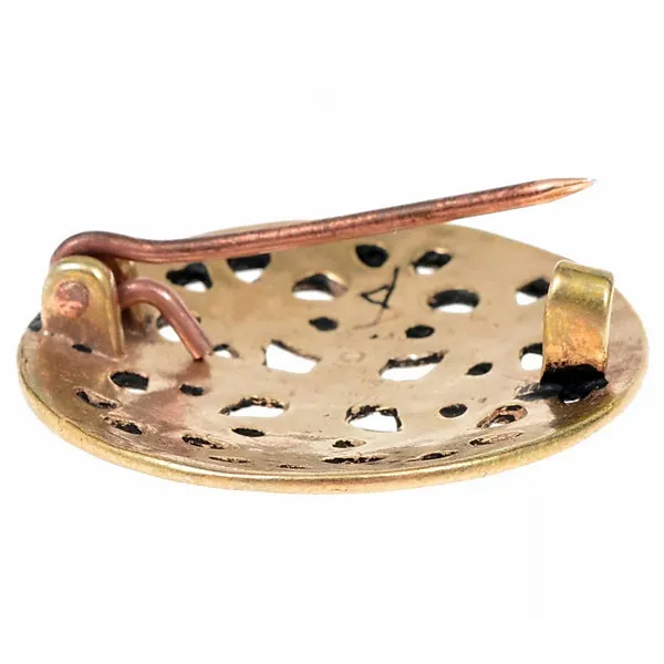 Danish Round Brooch - Bronze
