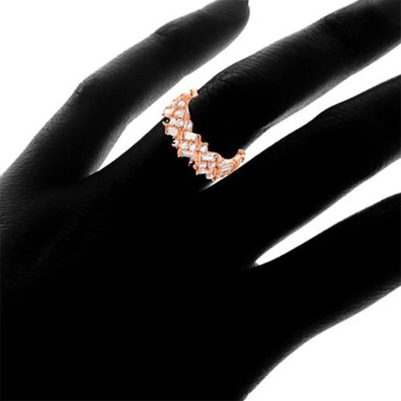 Dazzling Zircon Bejeweled Ring