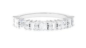 Designer Zircon Half Eternity Band Ring