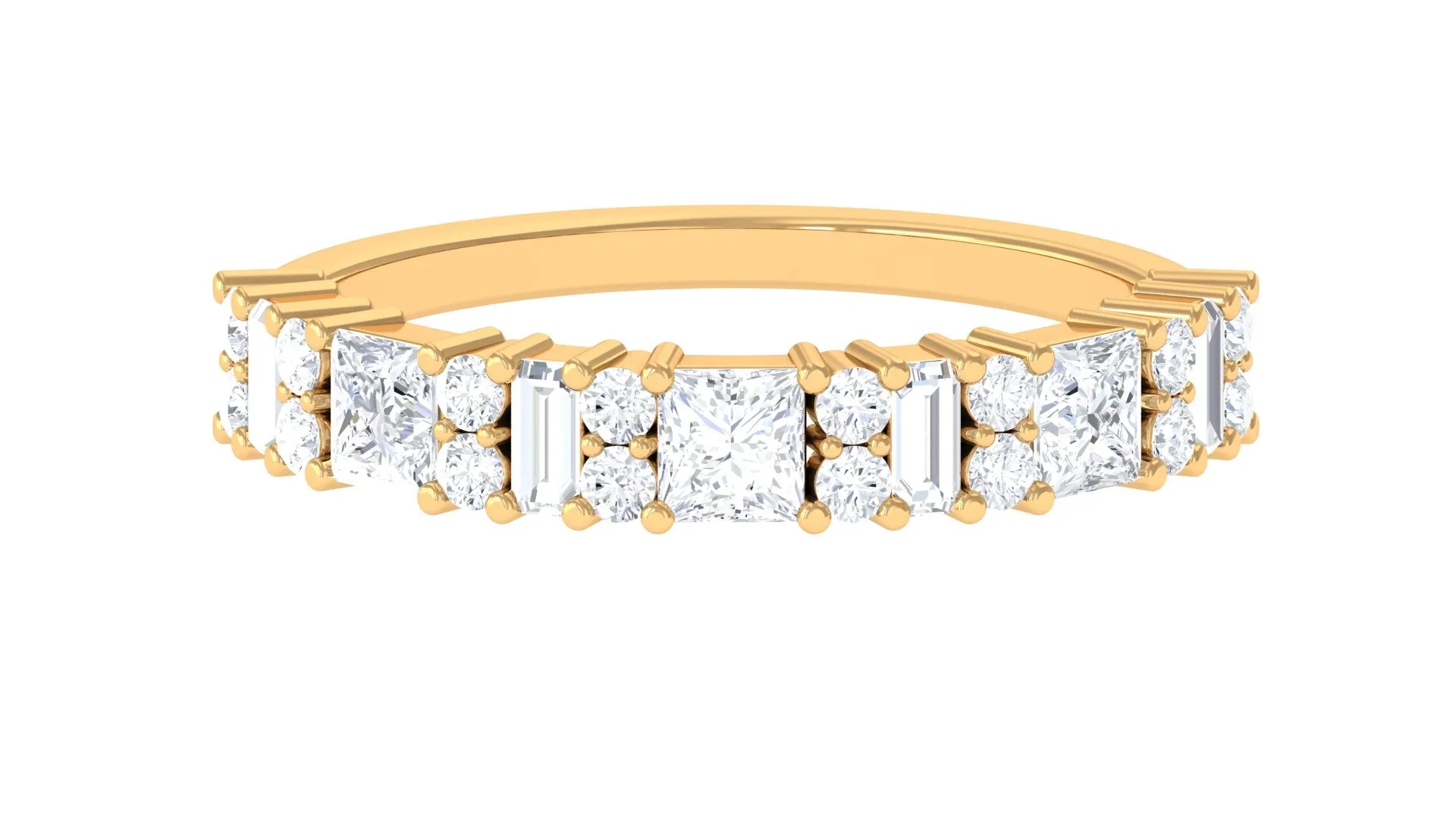 Designer Zircon Half Eternity Band Ring
