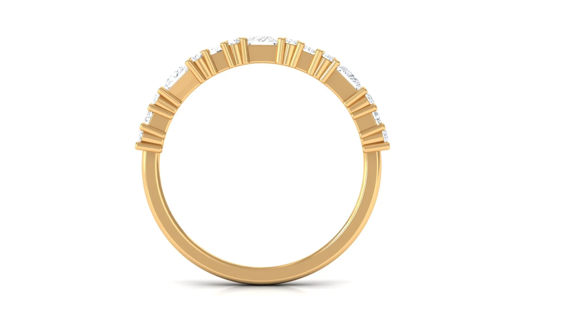 Designer Zircon Half Eternity Band Ring