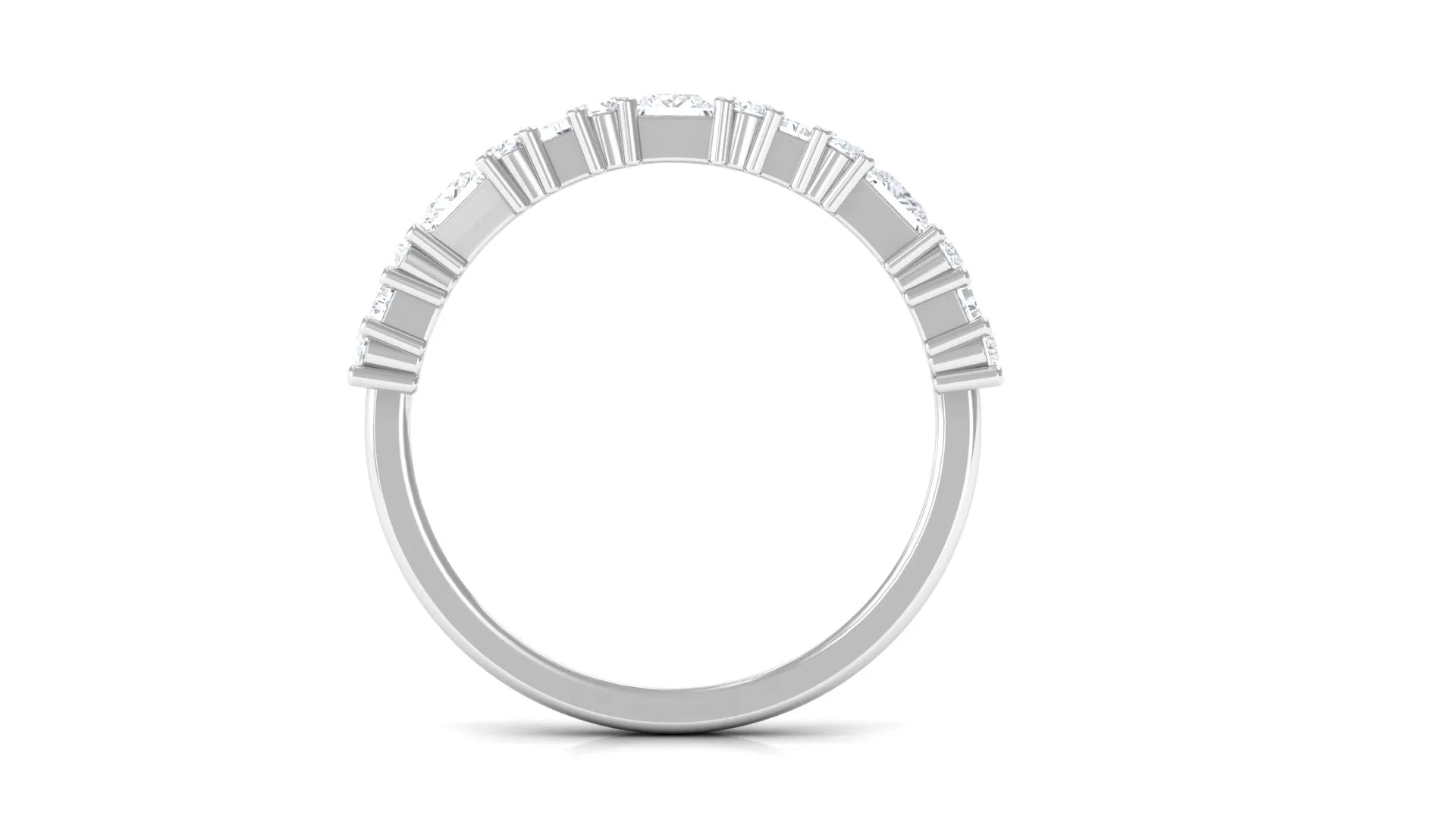 Designer Zircon Half Eternity Band Ring
