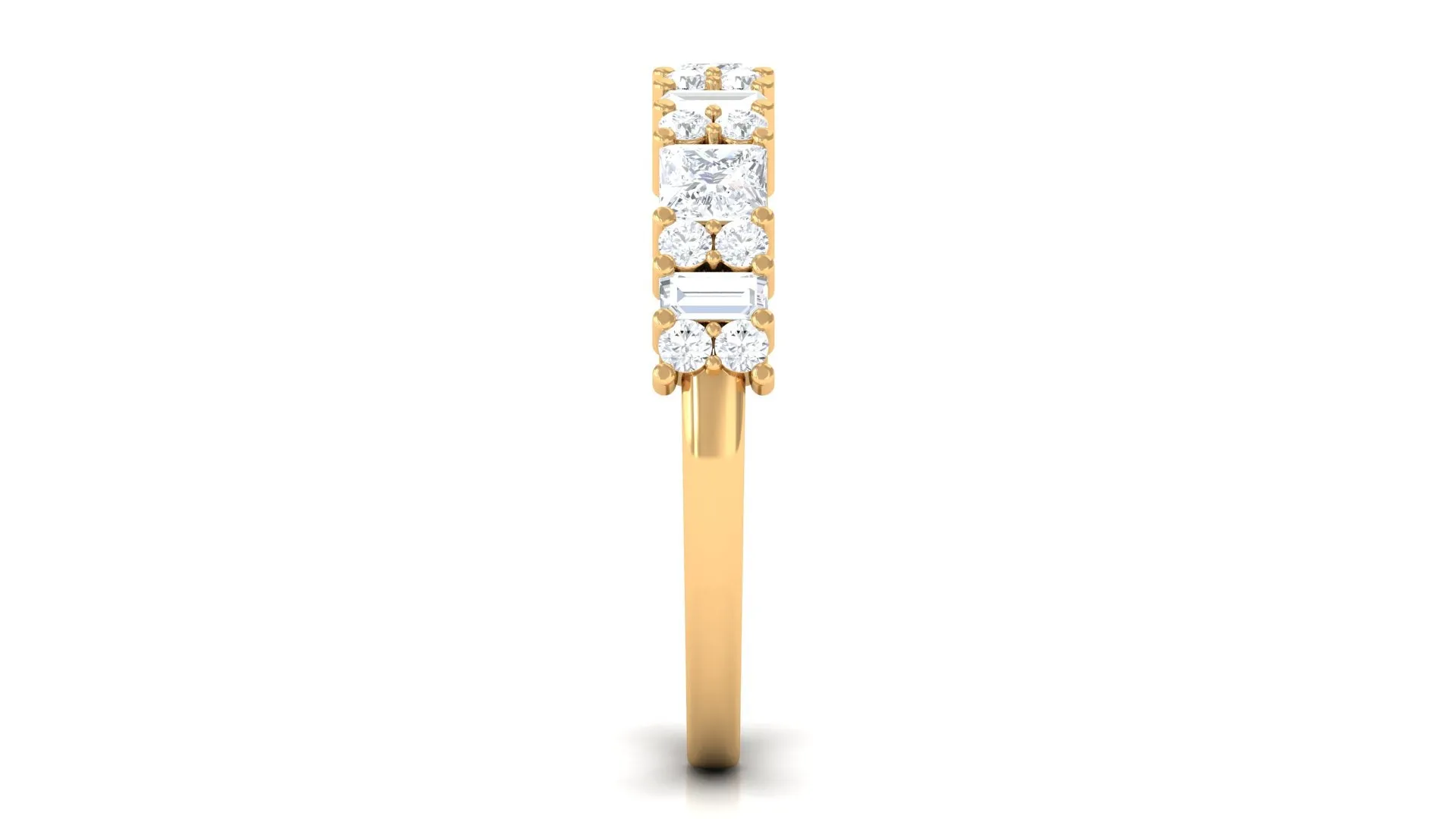 Designer Zircon Half Eternity Band Ring