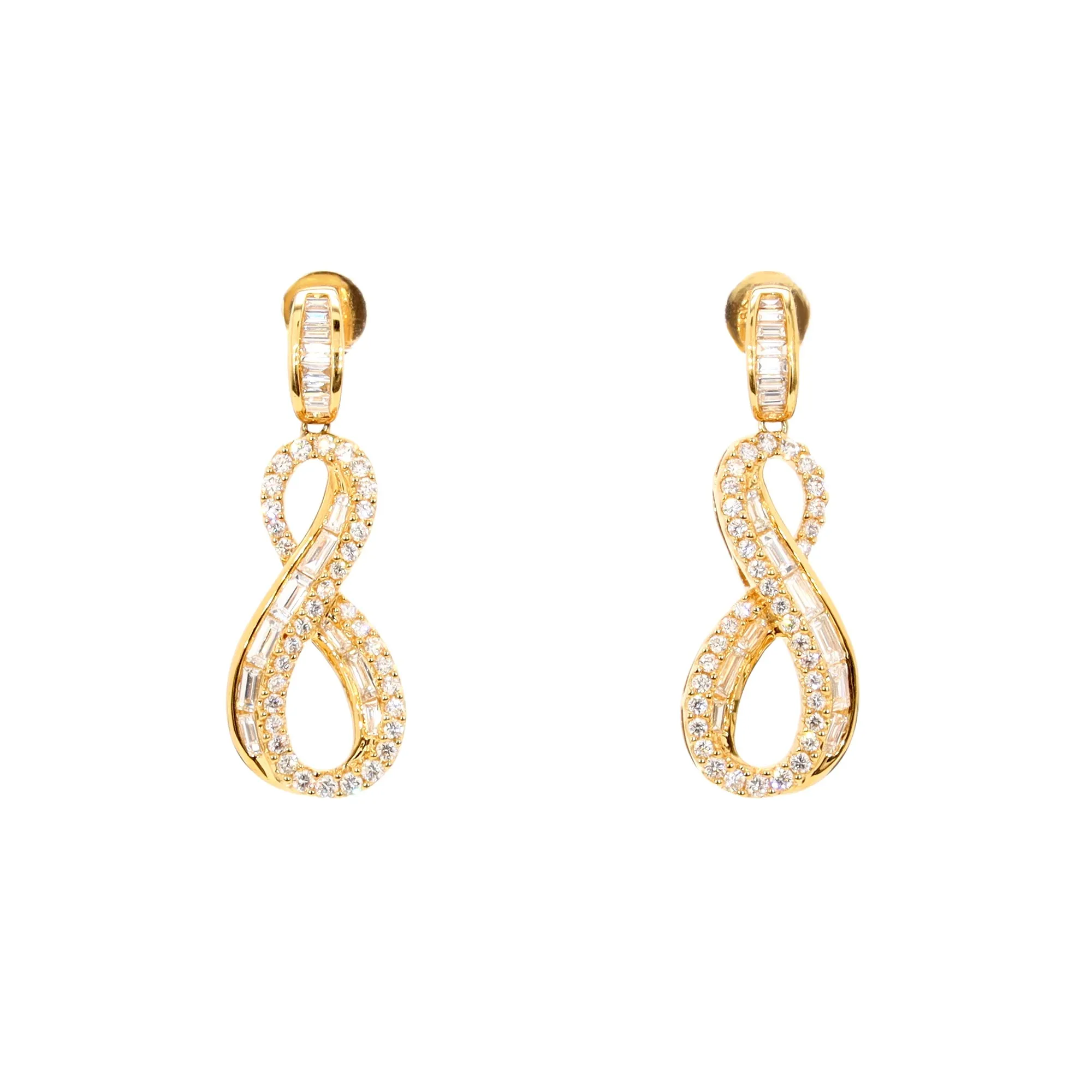 Diamond Infinity Earrings