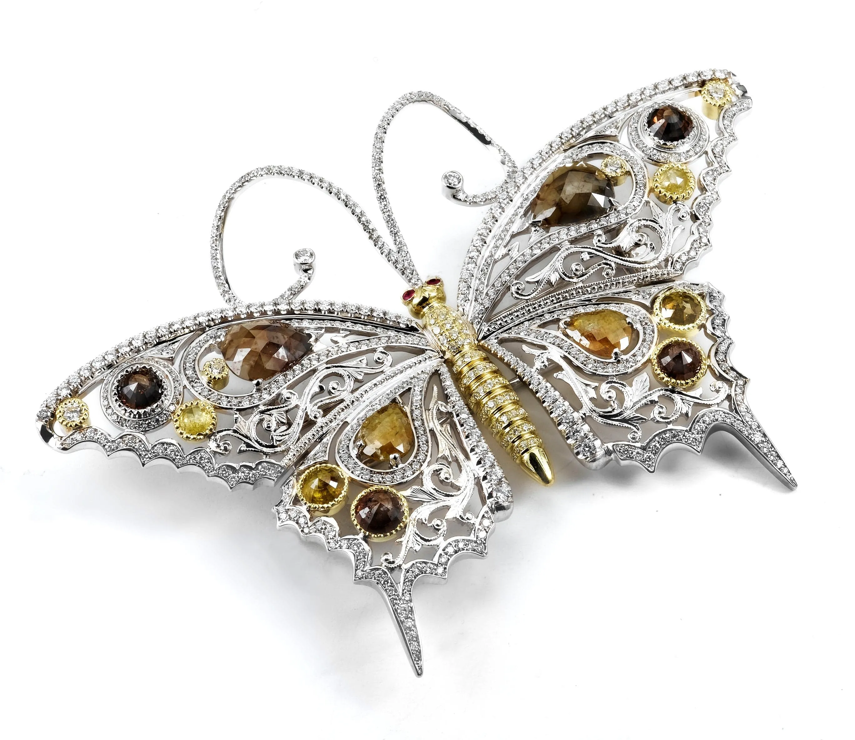 Dreaming in Color Butterfly Brooch P185