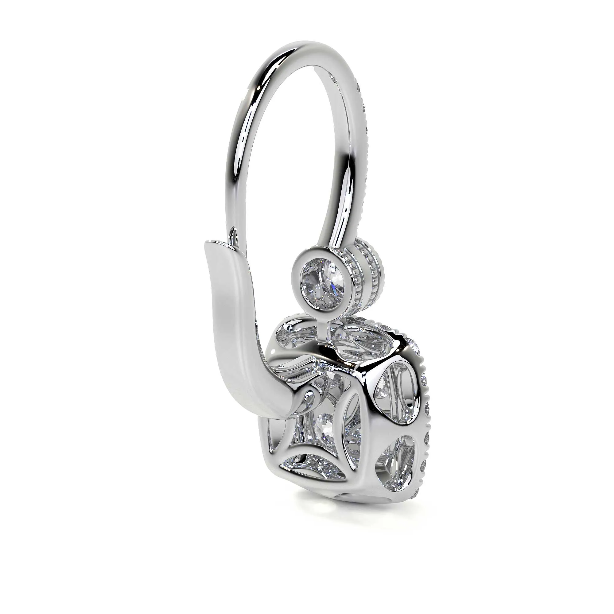 Drop Earrings with Diamond Accents