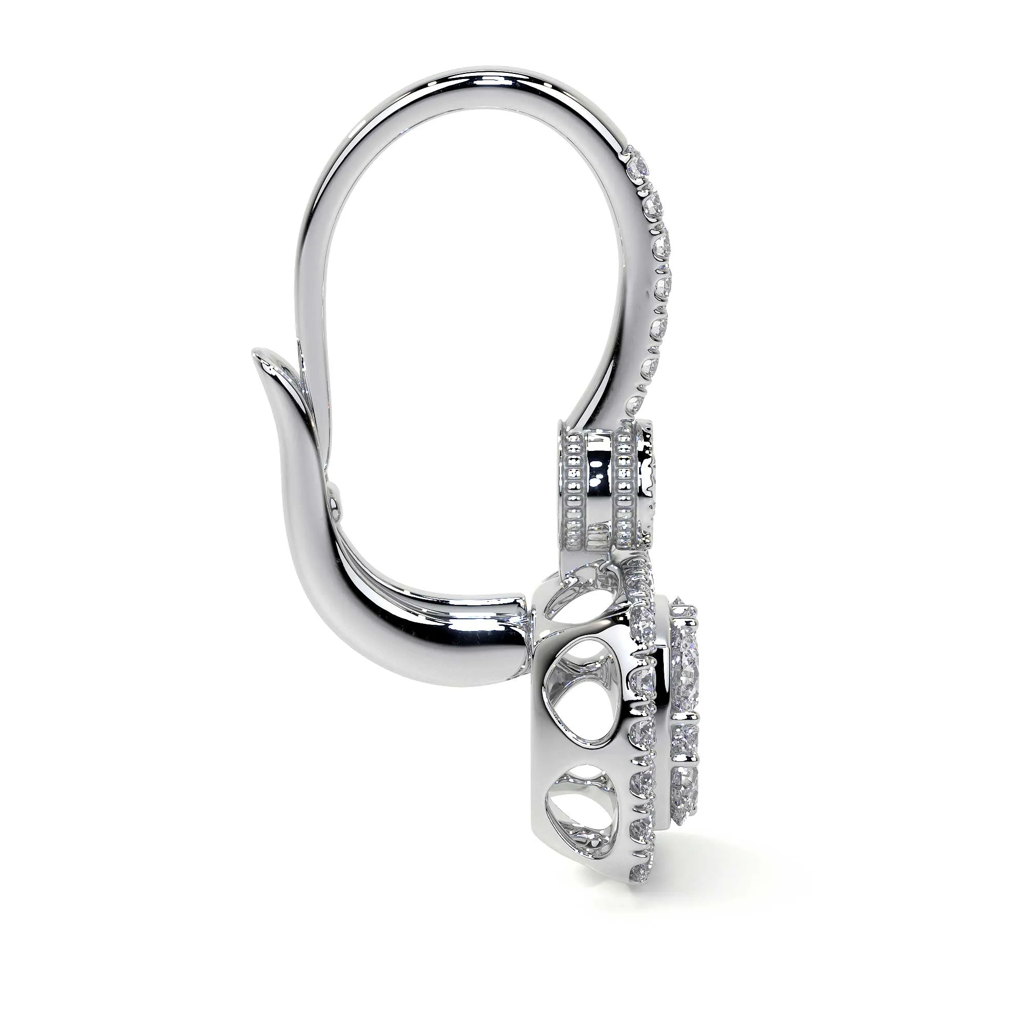 Drop Earrings with Diamond Accents