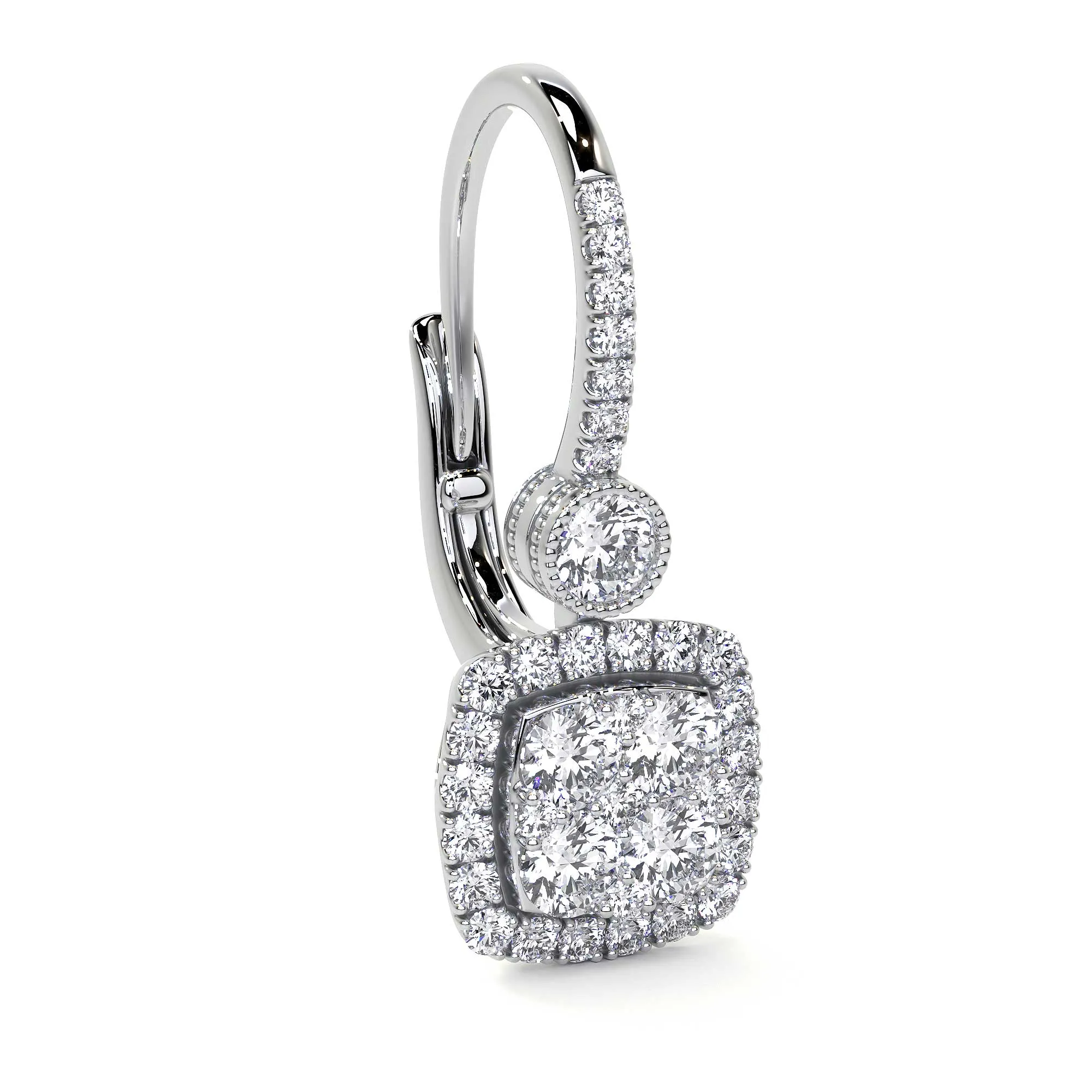 Drop Earrings with Diamond Accents