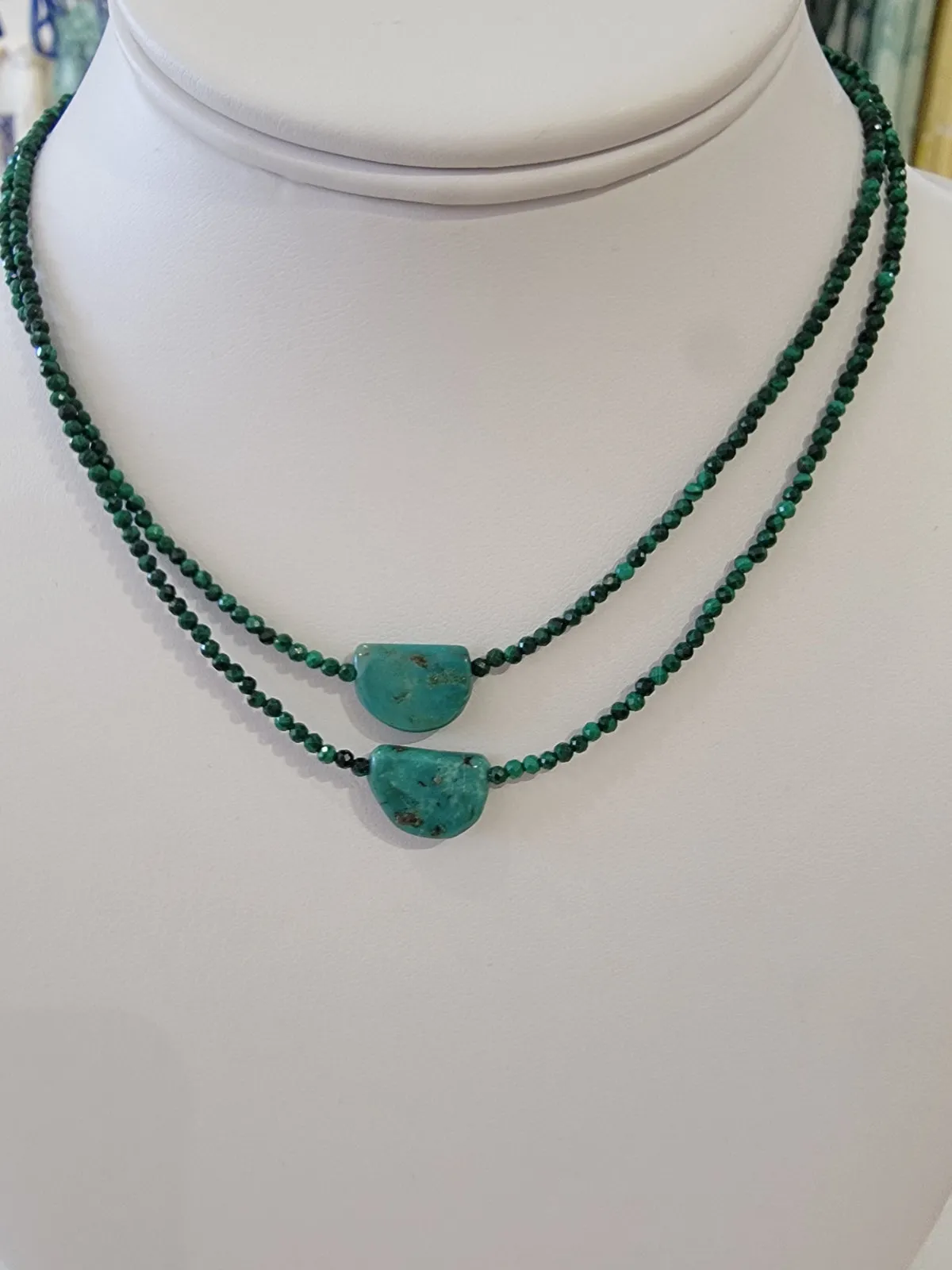 Emerald Crystal Stone Necklace