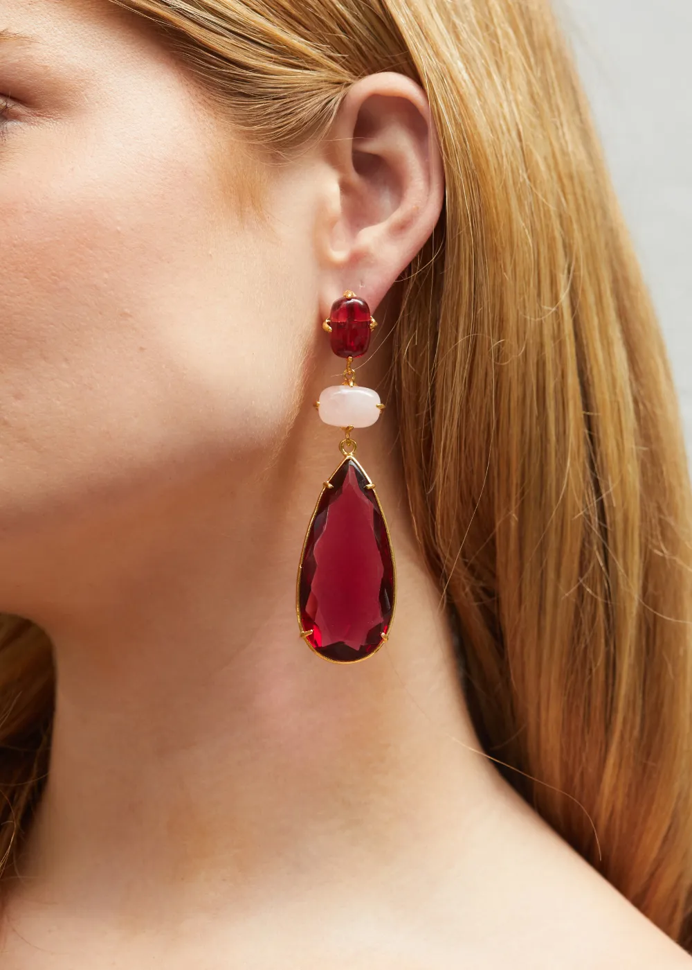 Francesca Earrings Hot Pink