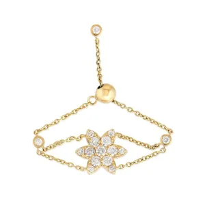 Glistening Diamond Swing Drop Earrings