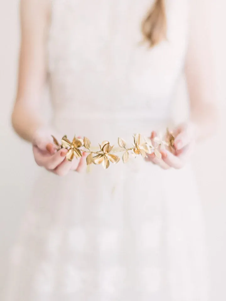 Gold Daffodil Flower Crown