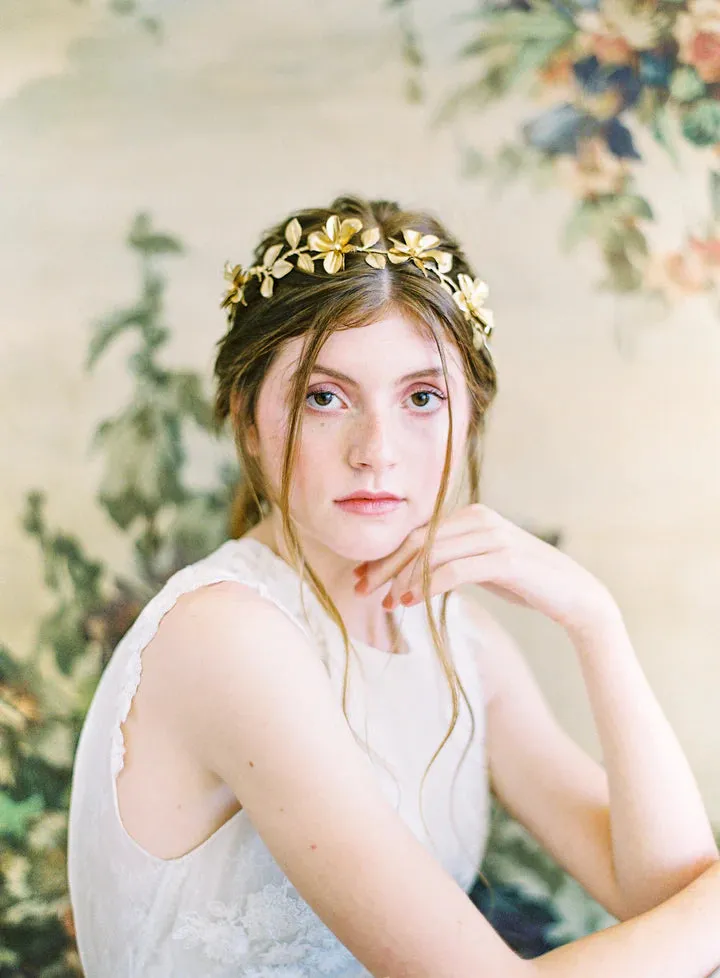 Gold Daffodil Flower Crown