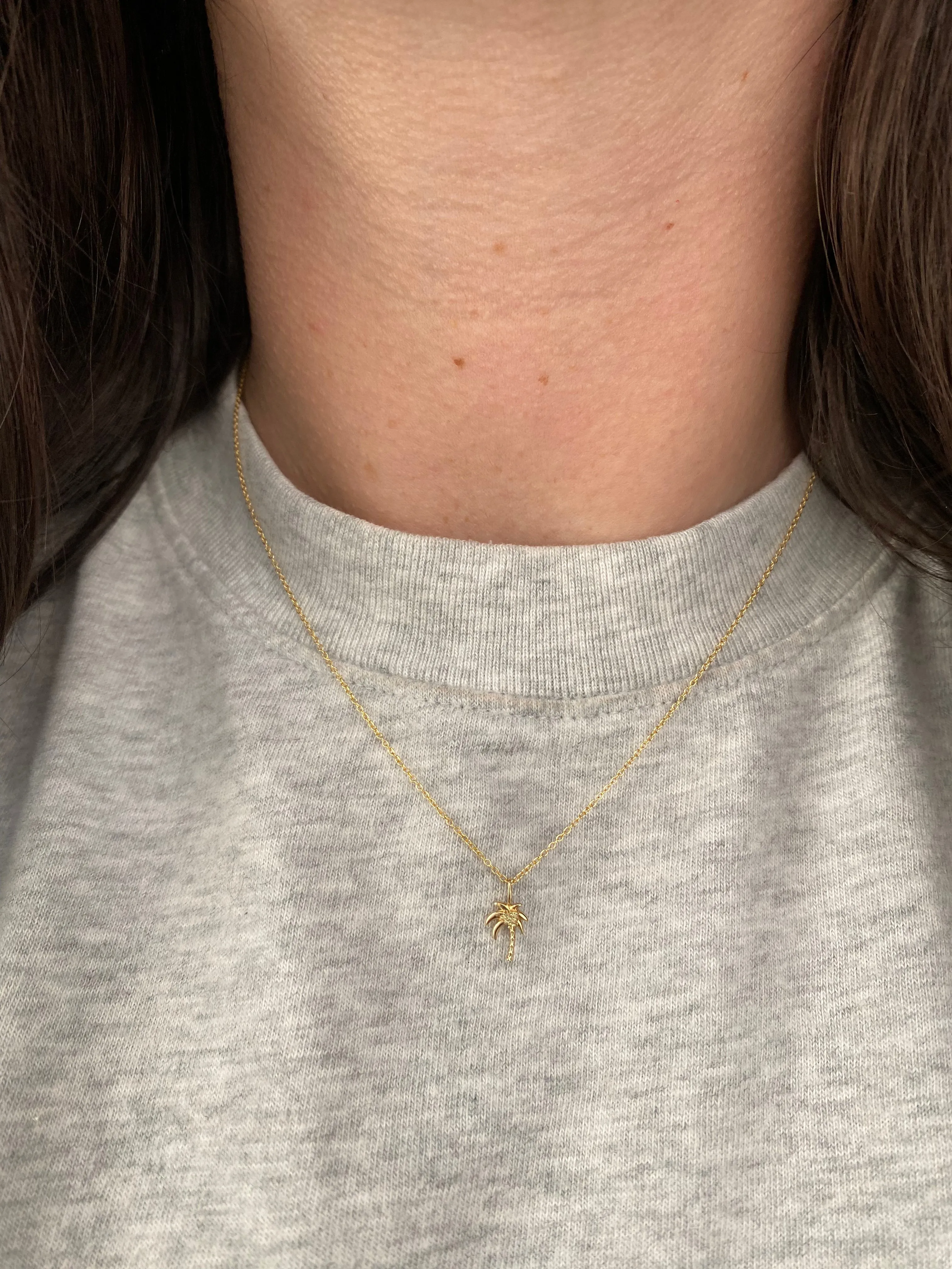 Gold Palm Tree Charm
