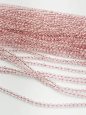 HALF OFF SALE - Rose Quartz Gemstone Beads, Full Strand, Semi Precious Gemstone, 13"