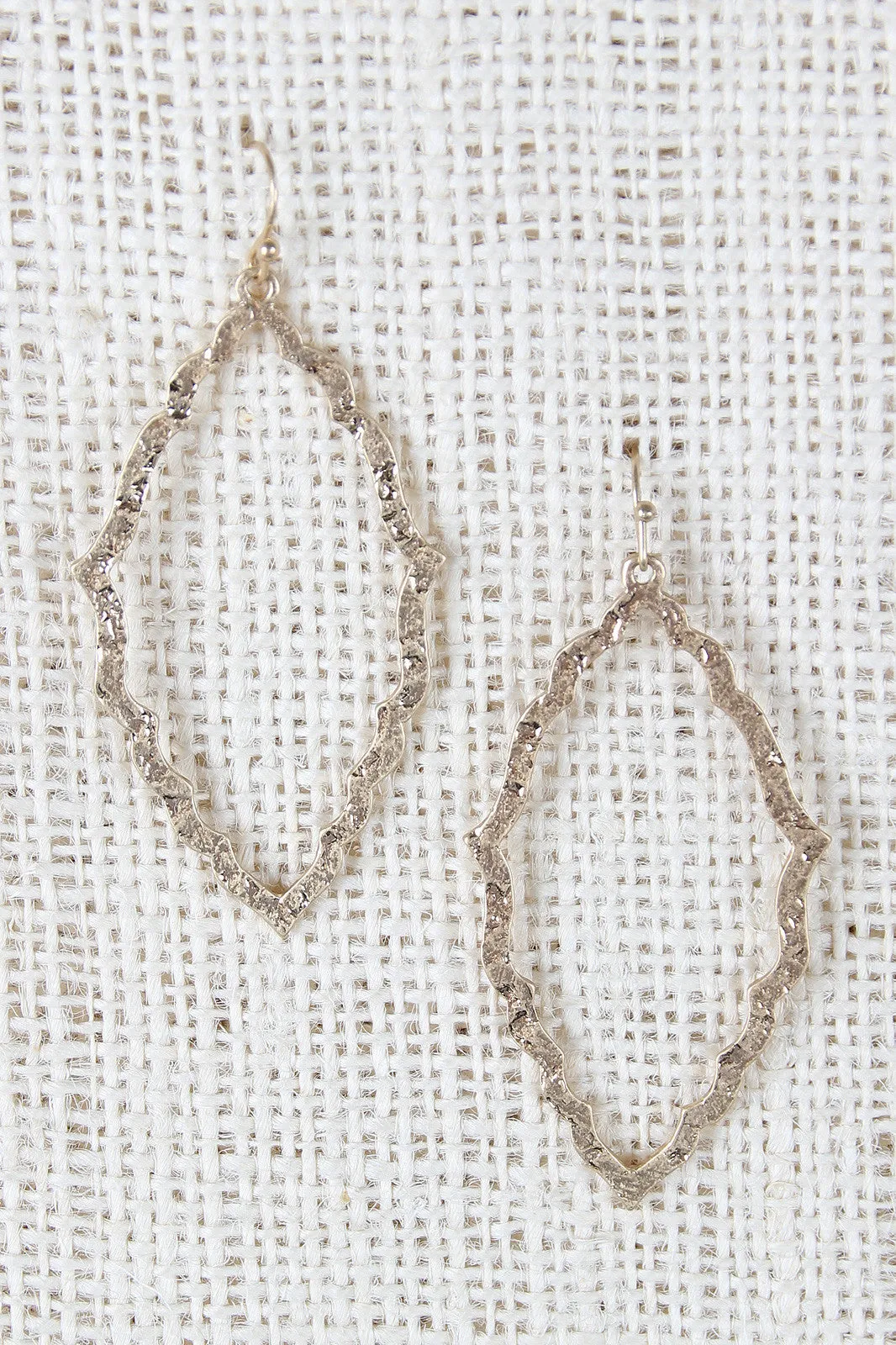 Hammered Tear Drop Earrings