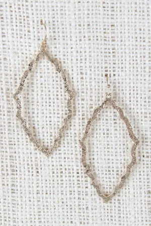 Hammered Tear Drop Earrings