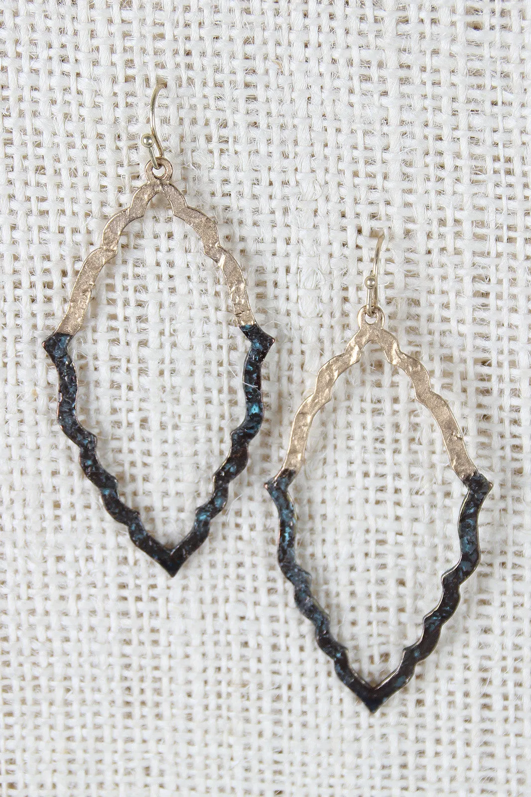 Hammered Tear Drop Earrings