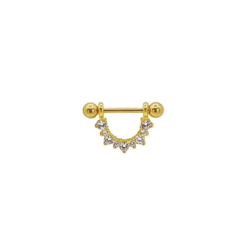 Honolulu CZ Nipple Piercing