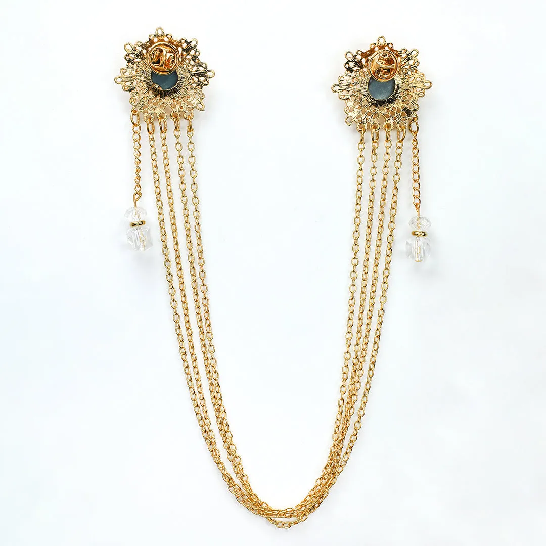 Kavove The Regal Glow Golden Colour Brooch