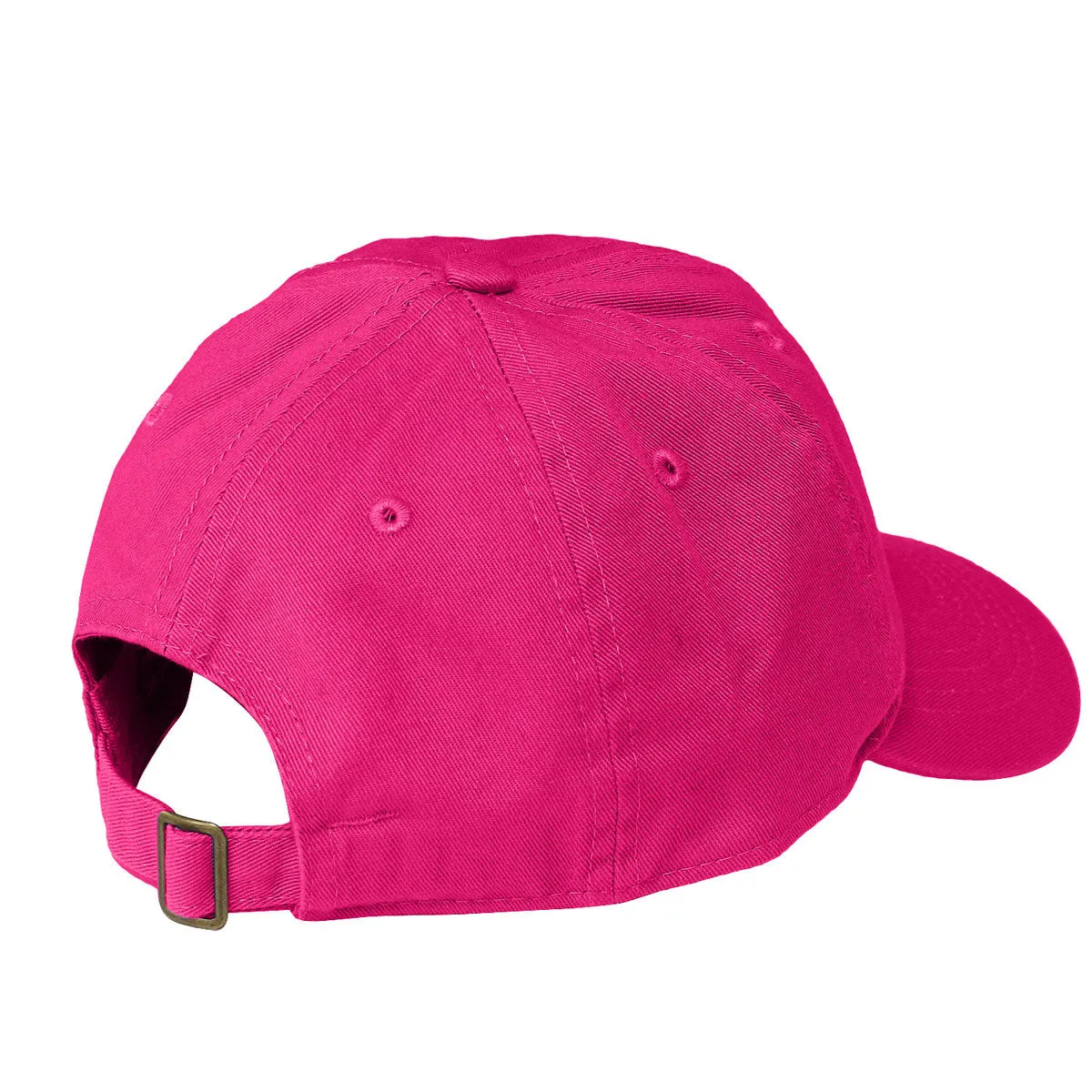 Kids Baseball Cap Cotton Adjustable Size - Hot Pink