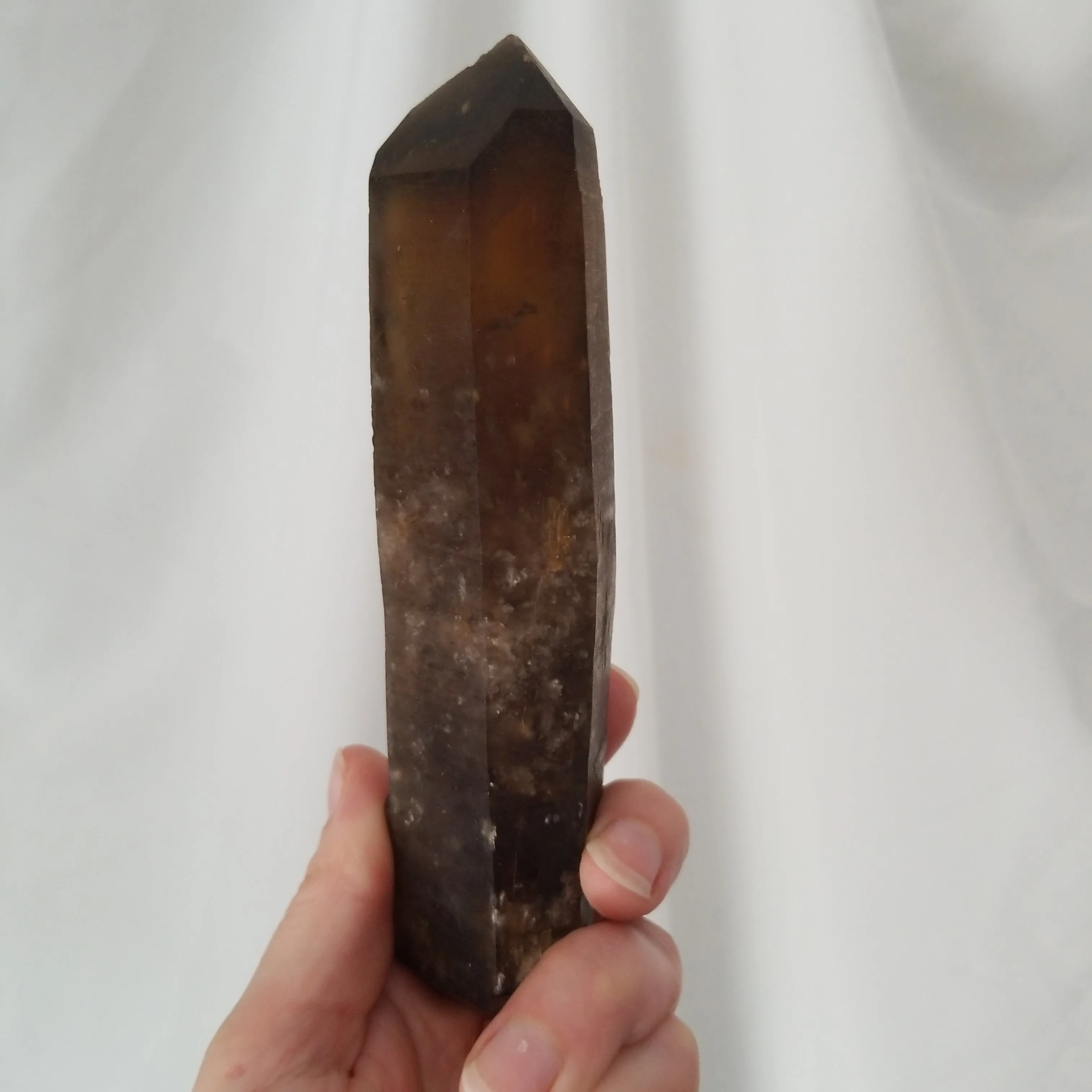 Large 6" Double Terminated Natural Citrine, Crystal Wand, Citrine Quartz From Mansa, Zambia, Citrine Points