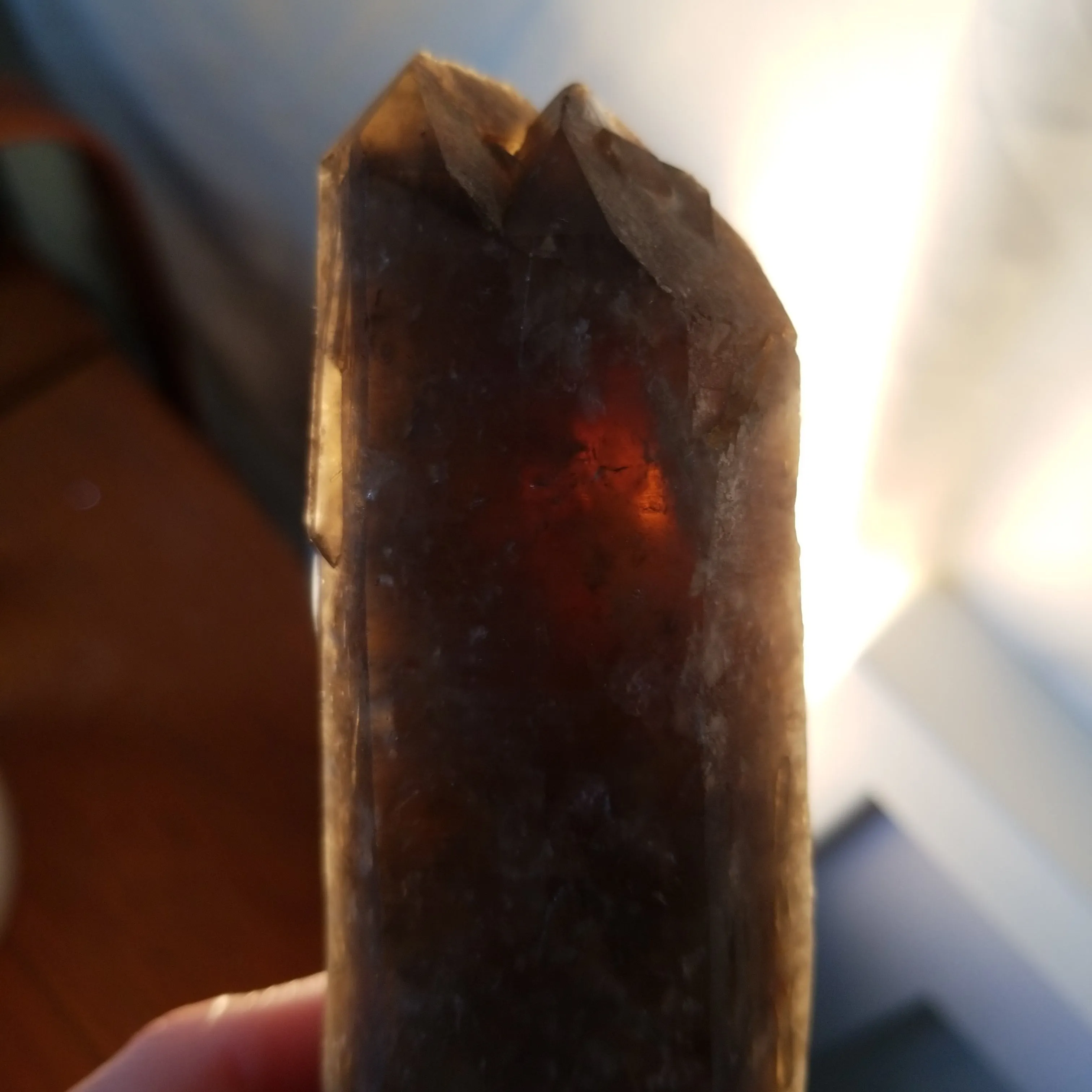 Large 6" Double Terminated Natural Citrine, Crystal Wand, Citrine Quartz From Mansa, Zambia, Citrine Points