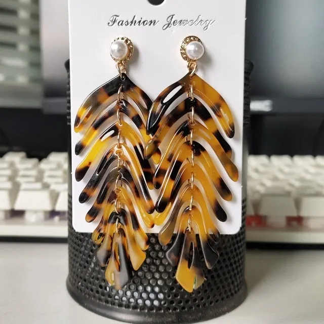 Leaves Dangle Earrings