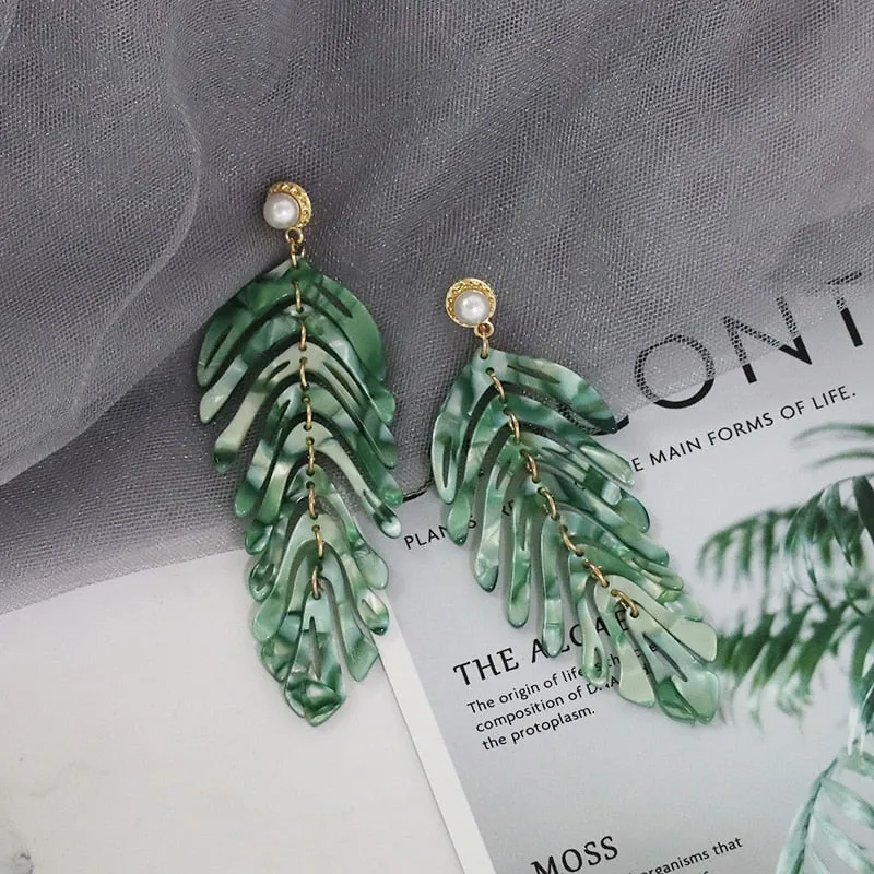 Leaves Dangle Earrings